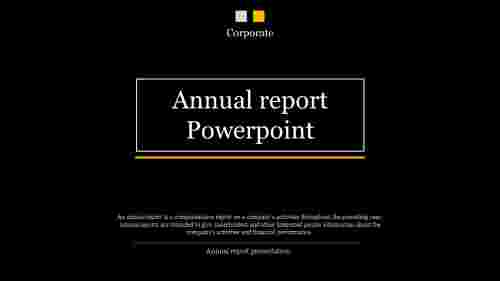 A One Noded Annual Report PowerPoint PPT Presentation