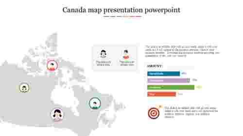 Impressive Map Presentation PowerPoint With Four Node