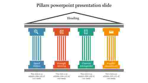 Simple Pillars PowerPoint Presentation Slide Design