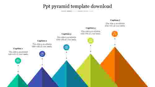 Stunning PPT Pyramid Template Download Slide Design