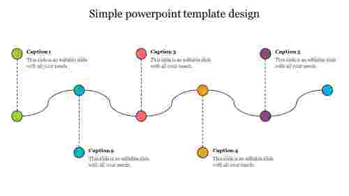 Multicolor Simple PowerPoint Template Design Slides