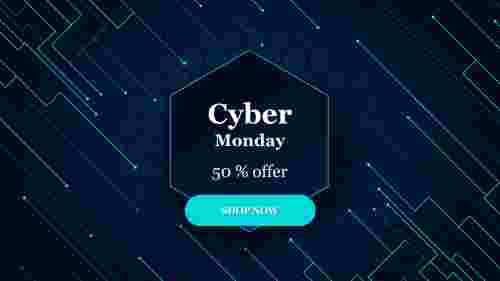 Attractive Cyber Monday Week Sales PowerPoint