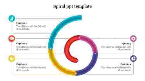 Attractive Spiral PPT Template PowerPoint Presentation