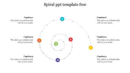 Effective Spiral PPT Template Free Download Slides