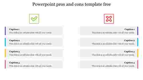 Our Predesigned PowerPoint Pros And Cons Template Free