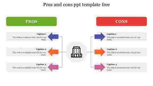 Effective Pros And Cons PPT Template Free Slide Designs