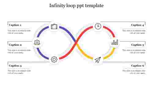 Amazing%20Infinity%20Loop%20PPT%20Template%20Designs%20With%20Six%20Node