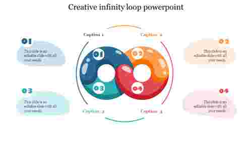 Creative%20Infinity%20Loop%20PowerPoint%20Template%20With%20Four%20Node