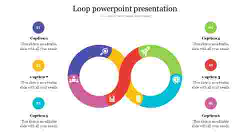 Successive%20Loop%20PowerPoint%20Presentation%20With%20Six%20Node