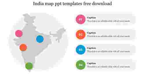 India%20Map%20PPT%20Templates%20Free%20Download%20Slides