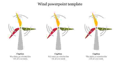 Wind PowerPoint Template Presentation Slides