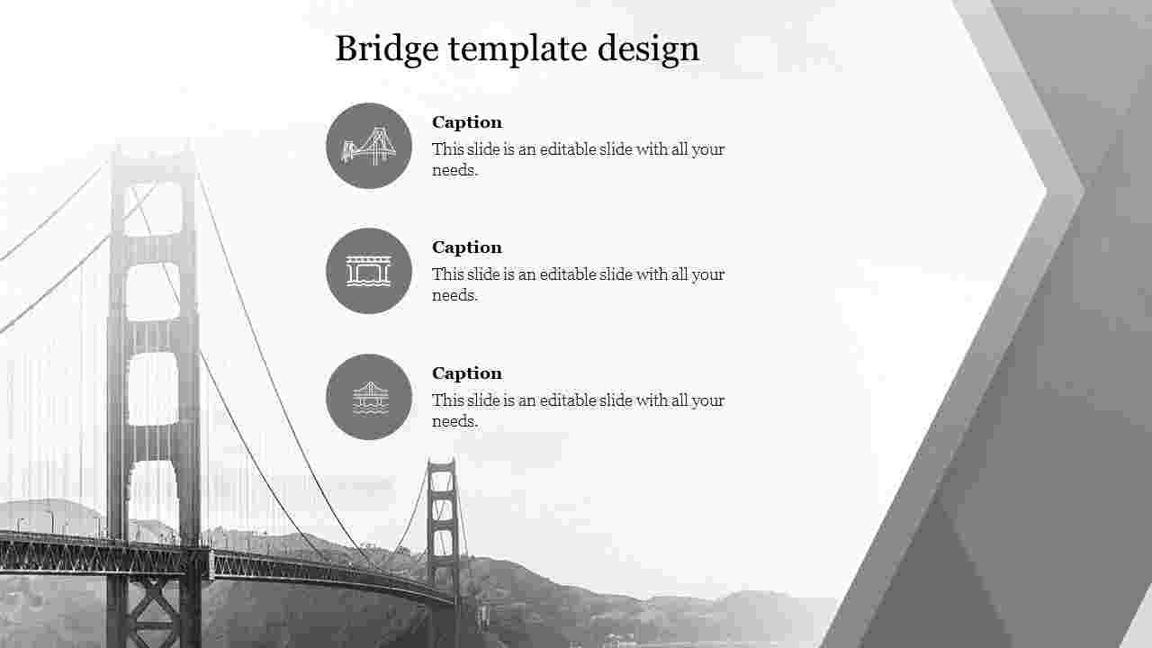 Editable bridge template