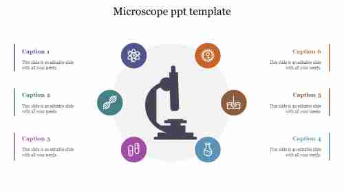Simple Microscope PPT Template For Presentation