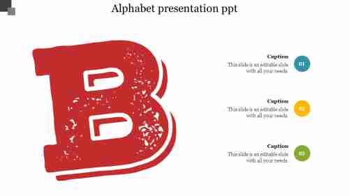 B alphabet presentation ppt