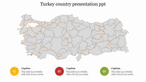 Incredible Turkey Country Presentation PPT Template
