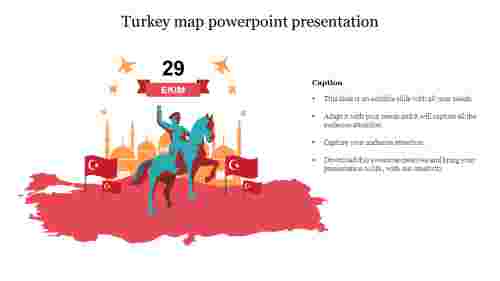 Customized Turkey Map PowerPoint Presentation Design