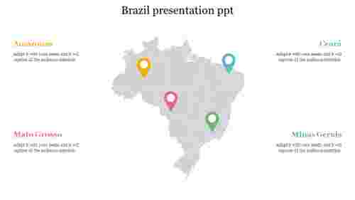 Attractive Brazil Presentation PPT Template Slide Design