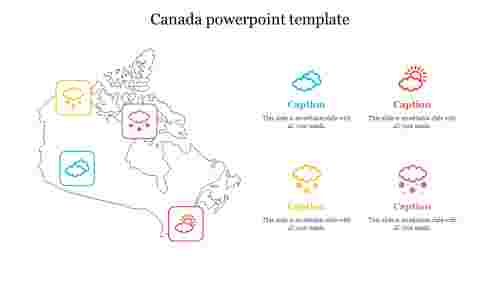 Editable Canada PowerPoint Template Presentation Design