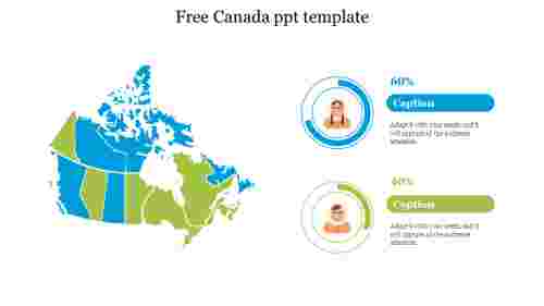 Free Canada PPT Template Design