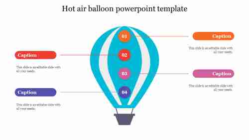 Hot Air Balloon PowerPoint Template Designs