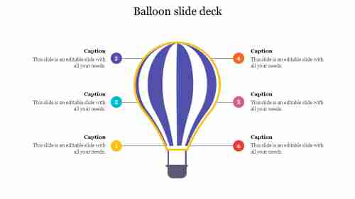 Creative balloon slide deck design