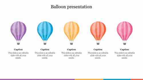 Balloon presentation slide
