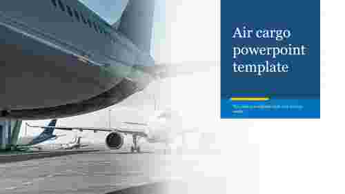 Creative Air cargo powerpoint template