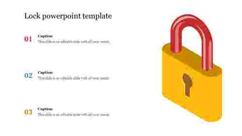 Creative Lock powerpoint template