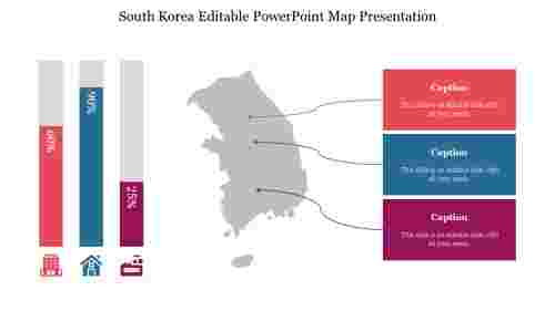 South%20Korea%20Editable%20PowerPoint%20Map%20Presentation%20Design