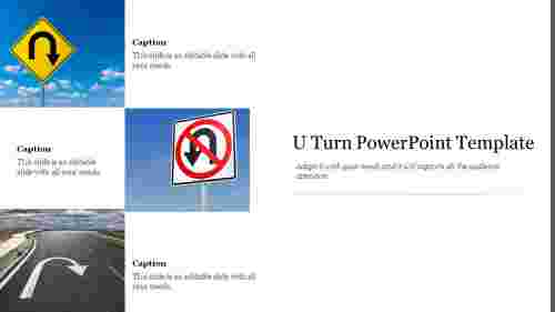 Creative U Turn PowerPoint Template