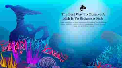 Amazing Coral Reef PowerPoint Template Presentation 
