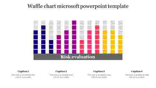 Impressive Waffle Chart Microsoft PowerPoint Template