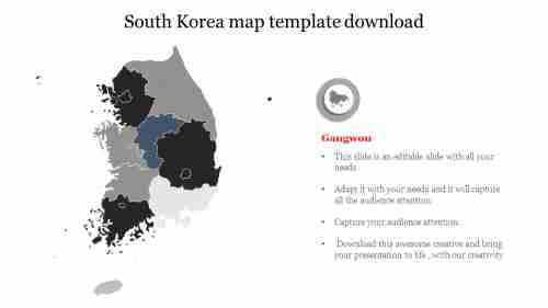 Best%20South%20korea%20map%20template%20download%20ppt
