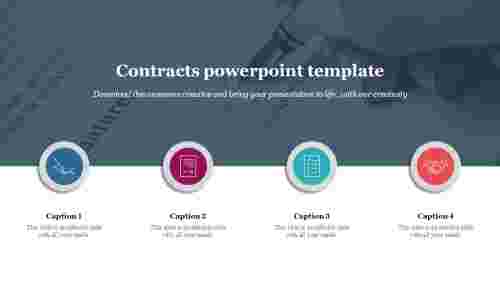 Best Contracts PowerPoint Template Presentation