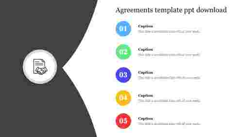 Editable Agreements template ppt download 