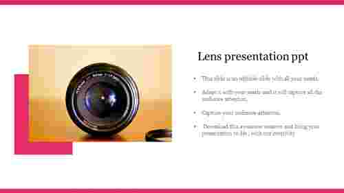 Creative Lens Presentation PPT Template Presentation