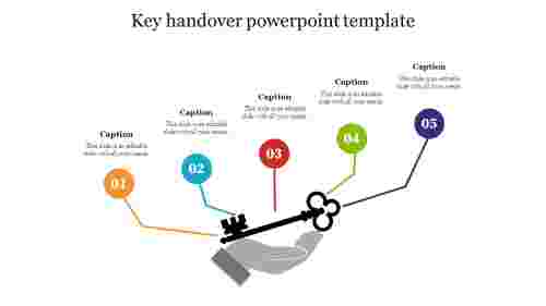 Innovative Key Handover PowerPoint Template Slide Design