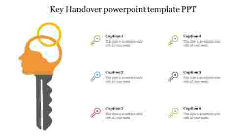 Editable Key Handover PowerPoint Template PPT Designs