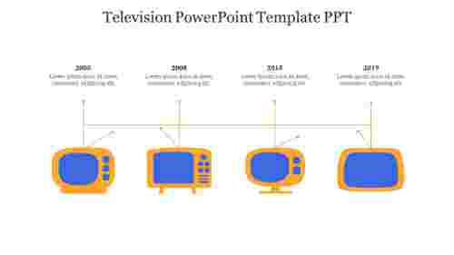 Creative Television PowerPoint Template PPT Slide