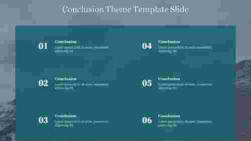 Effective Conclusion Theme Template Slide Design