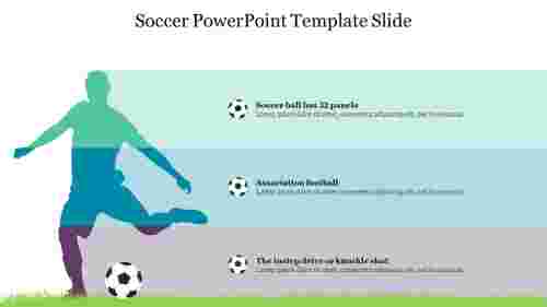 Three Node Soccer PowerPoint Template Slide Presentation