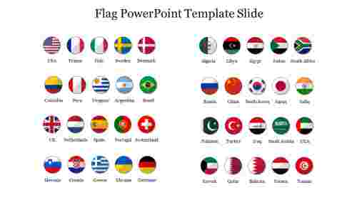 Amazing Flag PowerPoint Template Slide Presentation