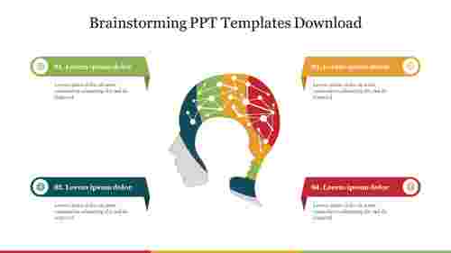 Editable Brainstorming PPT Templates Download Slide 