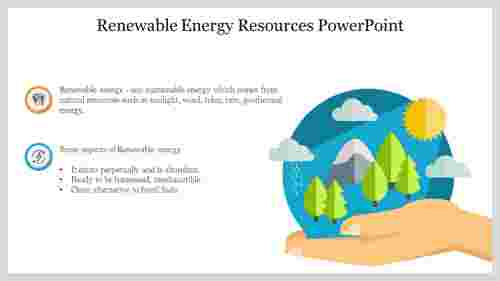 Editable Renewable Energy Resources PowerPoint Slide 