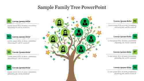 Best Sample Family Tree PowerPoint Presentation Slide 