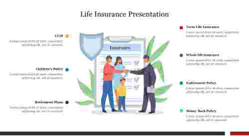 Creative Life Insurance Presentation Template Slide 