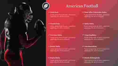 Best American Football PowerPoint Presentation Slide