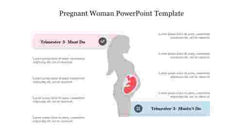 Pregnant Woman PowerPoint Template Free Download