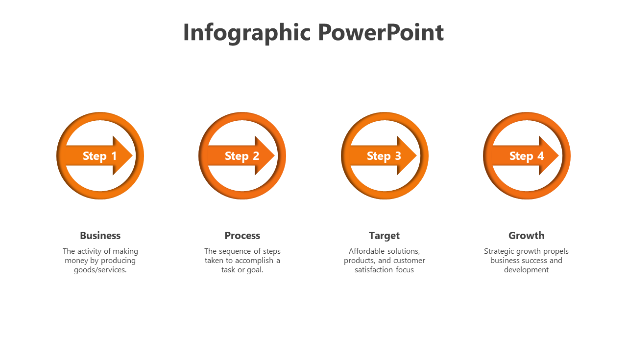 Free - Infographic PowerPoint And Google Slides With Four Nodes