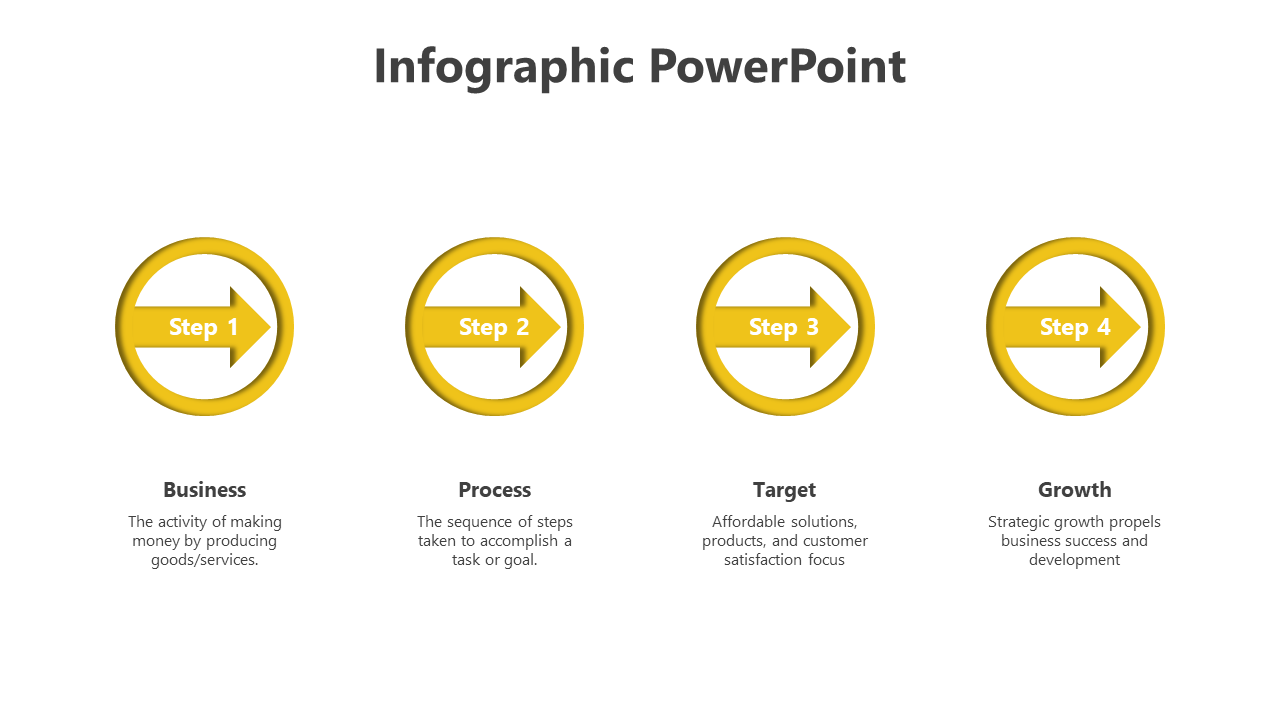 Free - Editable Arrow Infographic PowerPoint And Google Slides